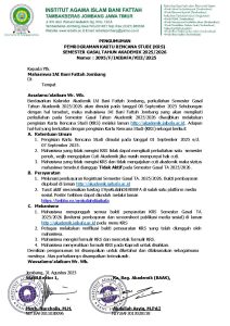 Pengumuman Pemrograman KRS 2025/2026 Gasal